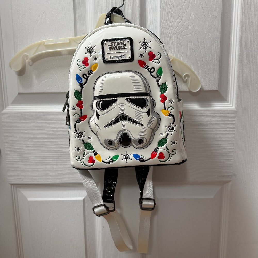 Loungefly Star Wars Stormtrooper Holiday Light-Up Mini Backpack